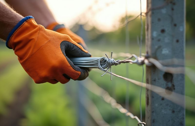 Local Barb Wire Fence Installation pros at work