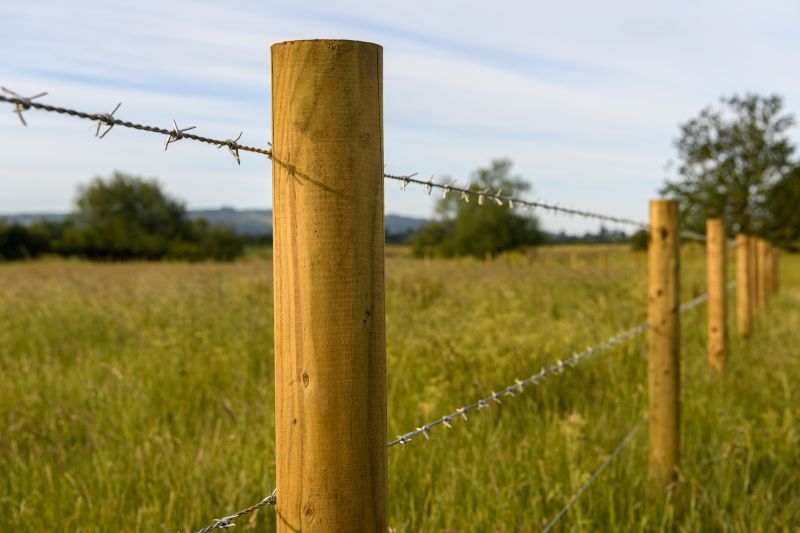 Completed Barb Wire Fence